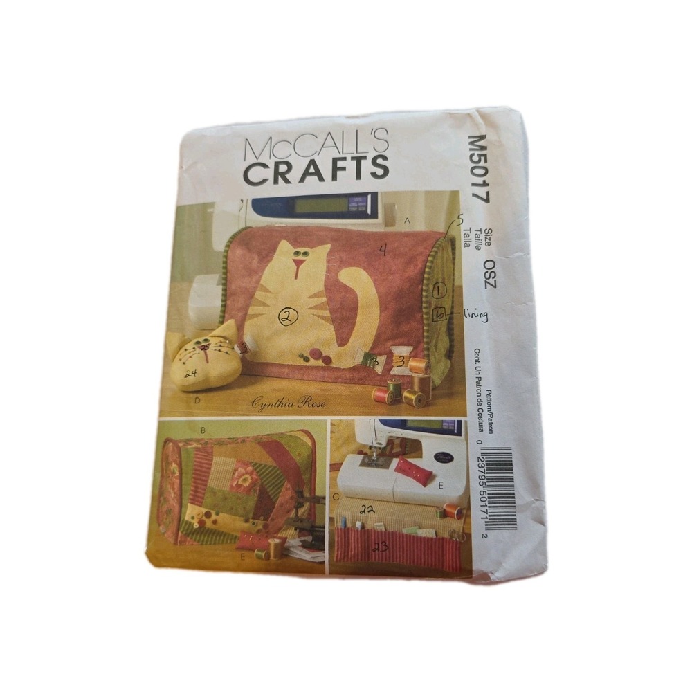 McCall's Crafts Pattern M5017 Cynthia Rose Cats Uncut